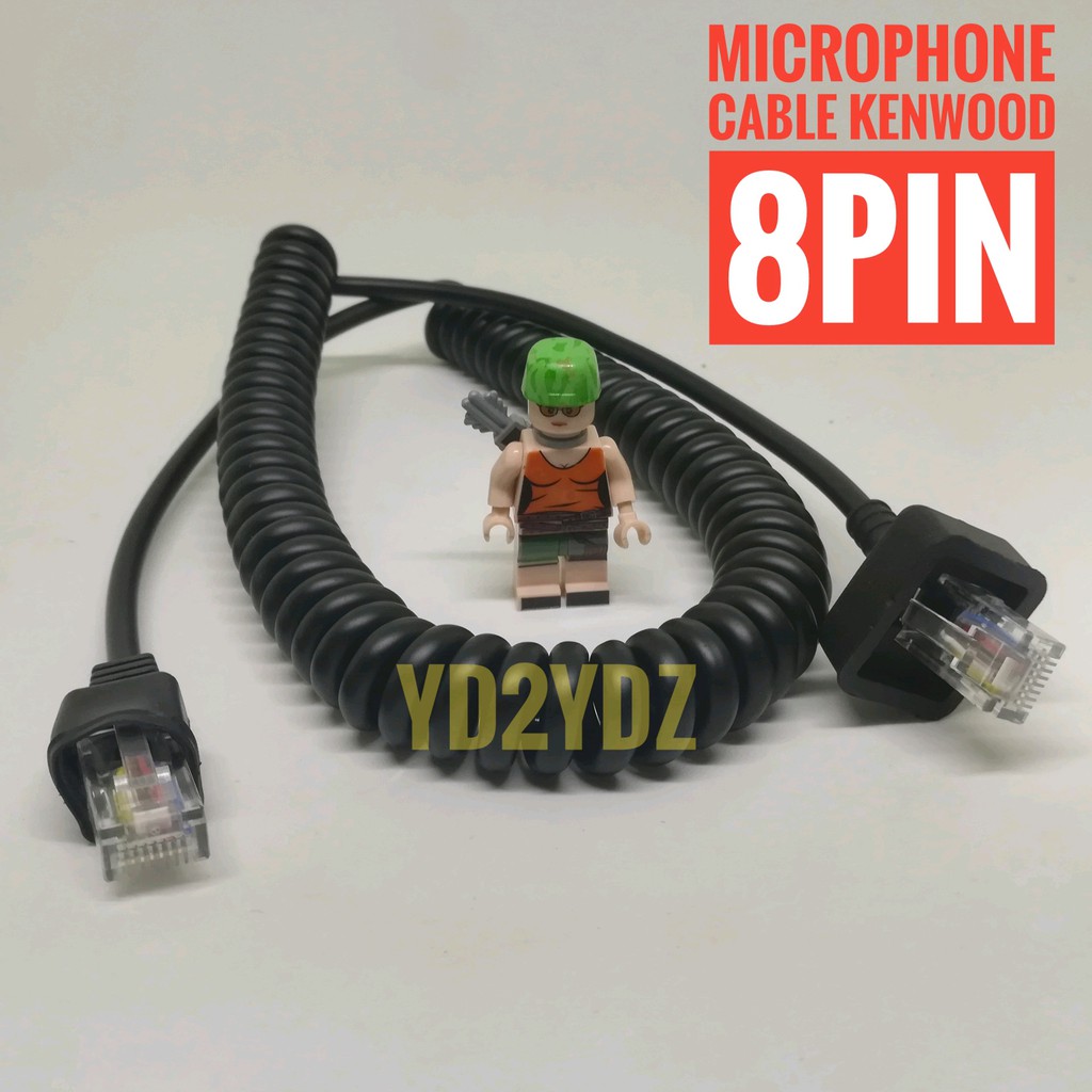 kabel microphone kenwood mic 8pin handmic spiral tm271 tm281 kmc32 extramic tm-271 tm-281 kmc-32 tm-471 tm-481 tm471 tm481