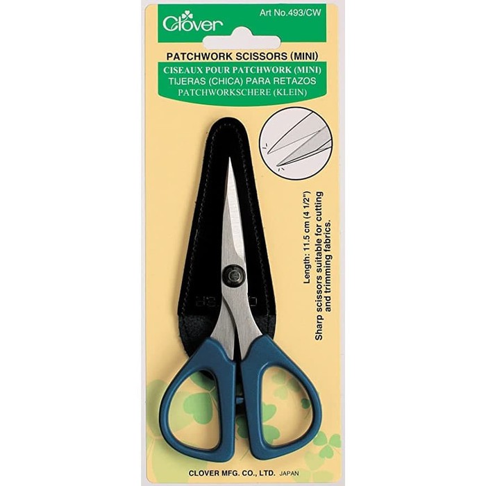 

PROMO CLOVER PATCHWORK 4-1/2-INCH MINI SCISSORS (493/CW) - GUNTING CLOVER