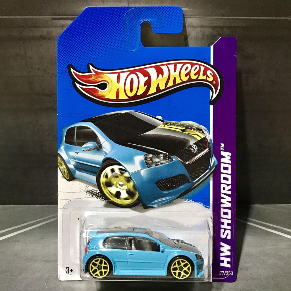 Hot Wheels Volkswagen Golf GTI VW Blue HW Showroom 2013