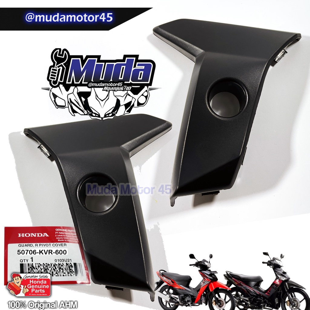 COVER FOOT STEP SUPRA X 125 BATMAN KVL REVO LAMA BELAKANG 50606-50706-KVR-600 GUARD PIVOT FOOTSTEP T