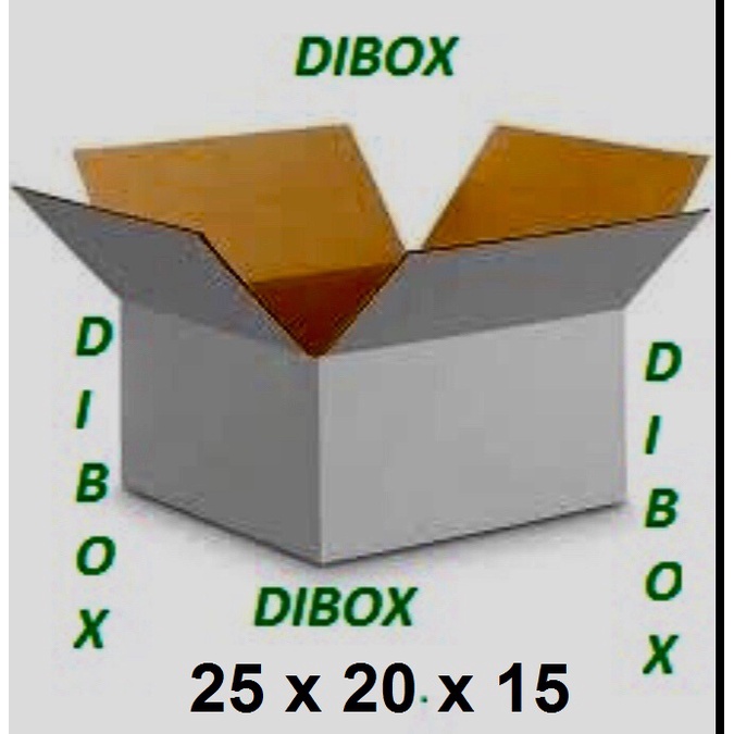 

KARDUS/BOX KARTON WHITE KRAFT POLOS UKURAN 25 X 20 X 15 CM SINGLE WALL