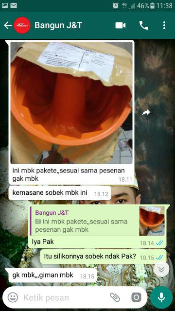 Cetakan Silikon Kue / Puding Swirl