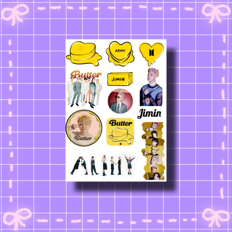 Stiker set BTS Butter