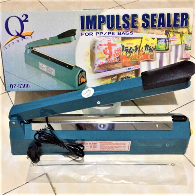 Impulse Sealer Q2 20CM tipe 8200 alat press plastik kemasan kue alat pres plastik q2 perekat plastik