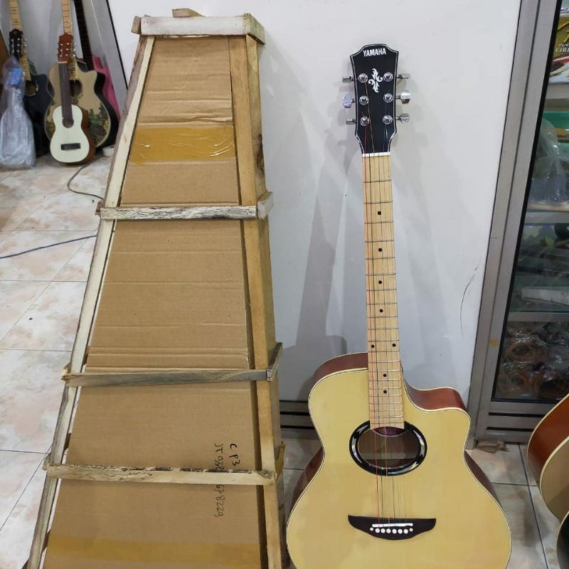 GITAR AKUSTIK YAMAHA APX500 PEMULA FREE PACKING KAYU