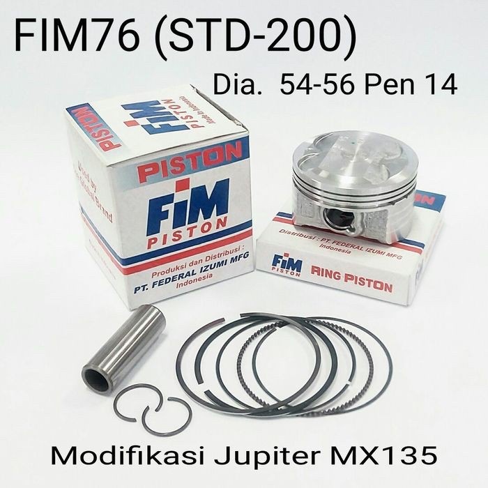 Piston Fim Yamaha Jupiter Mx Pin14 Fim76