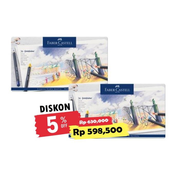 

Pensil Warna Faber Castell Goldfaber Set 36