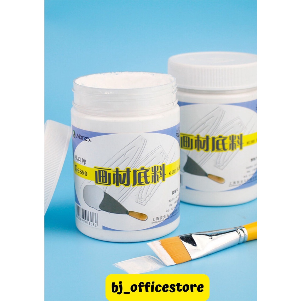 

MARIES GESSO 500 ML / Dasar Kanvas / Putih / Cat dasar