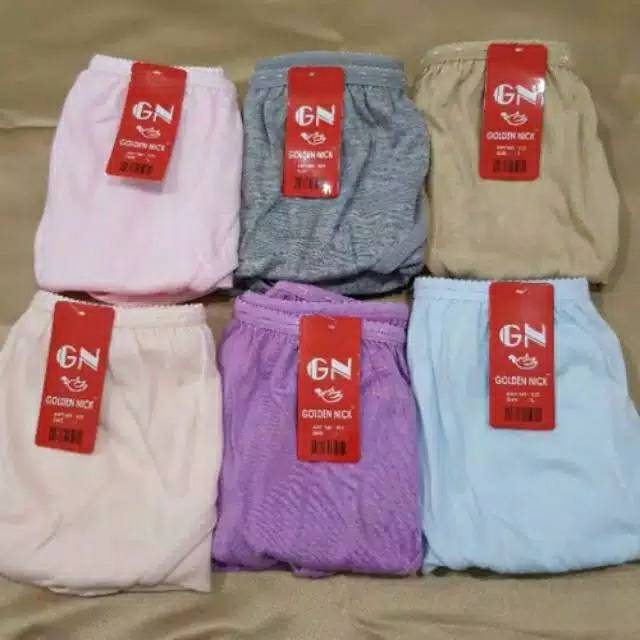 Celana dalam wanita golden nick warna muda / uk M L XL
