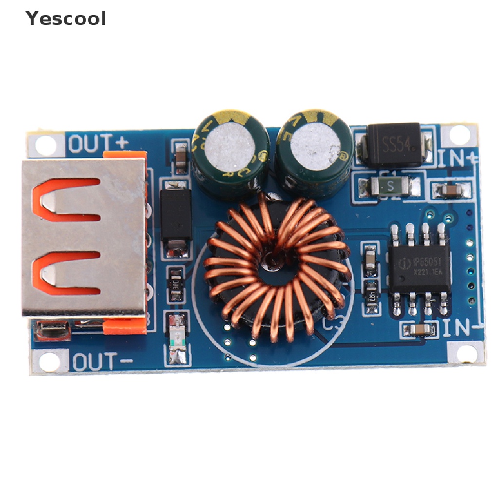 Yescool Modul Step Down USB DC 12V 24V Ke QC3.0 Fast Charging Untuk Huawei / Samsung