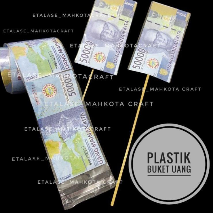Ready BZJJB 1pcs PLASTIK OPP UNTUK BUKET UANG / Money cake / kue tarik uang 95 Laris