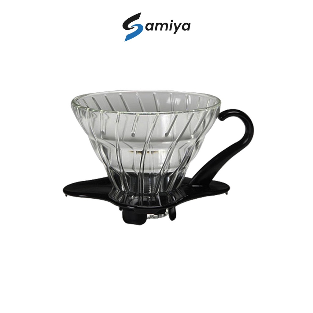 Hario V60 Glass Coffee Dripper Black 01 VDG-01B