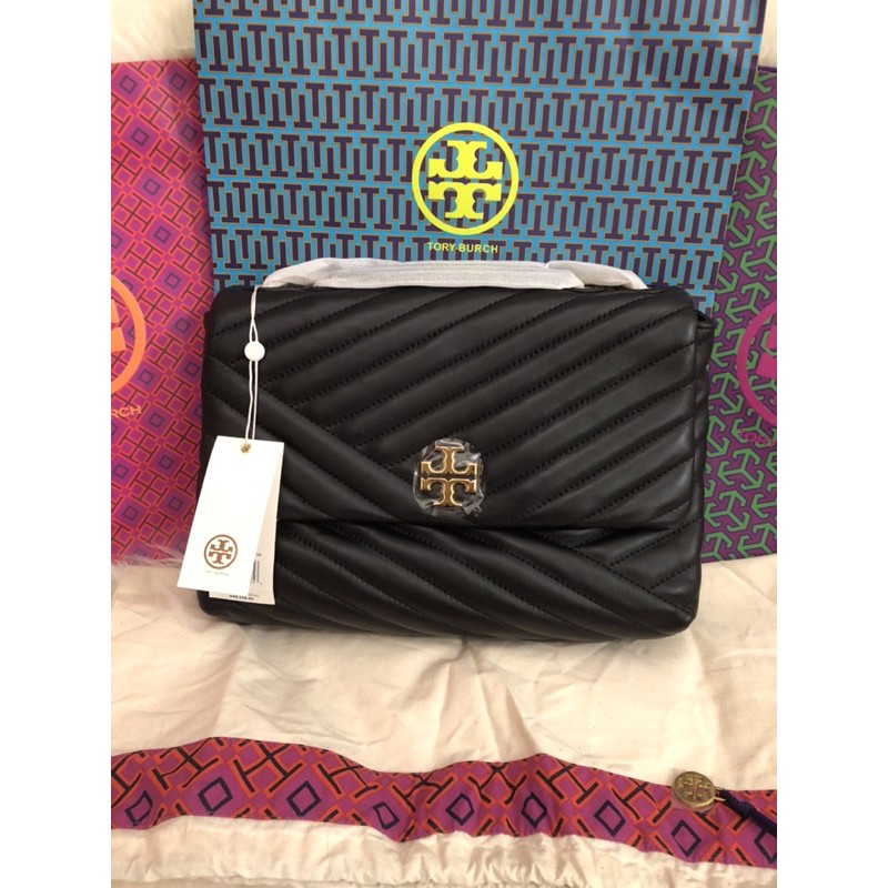 TORY BURCH KIRA CHEVRON FLAP CONVERTIBLE SHOULDER BAG