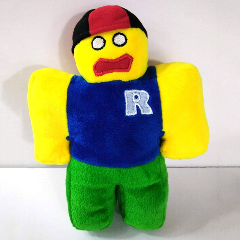 【Ready Stock!】Boneka Plush Roblox Klasik 30cm Dengan Topi Dapat Dilepas Untuk Hadiah Natal Anak