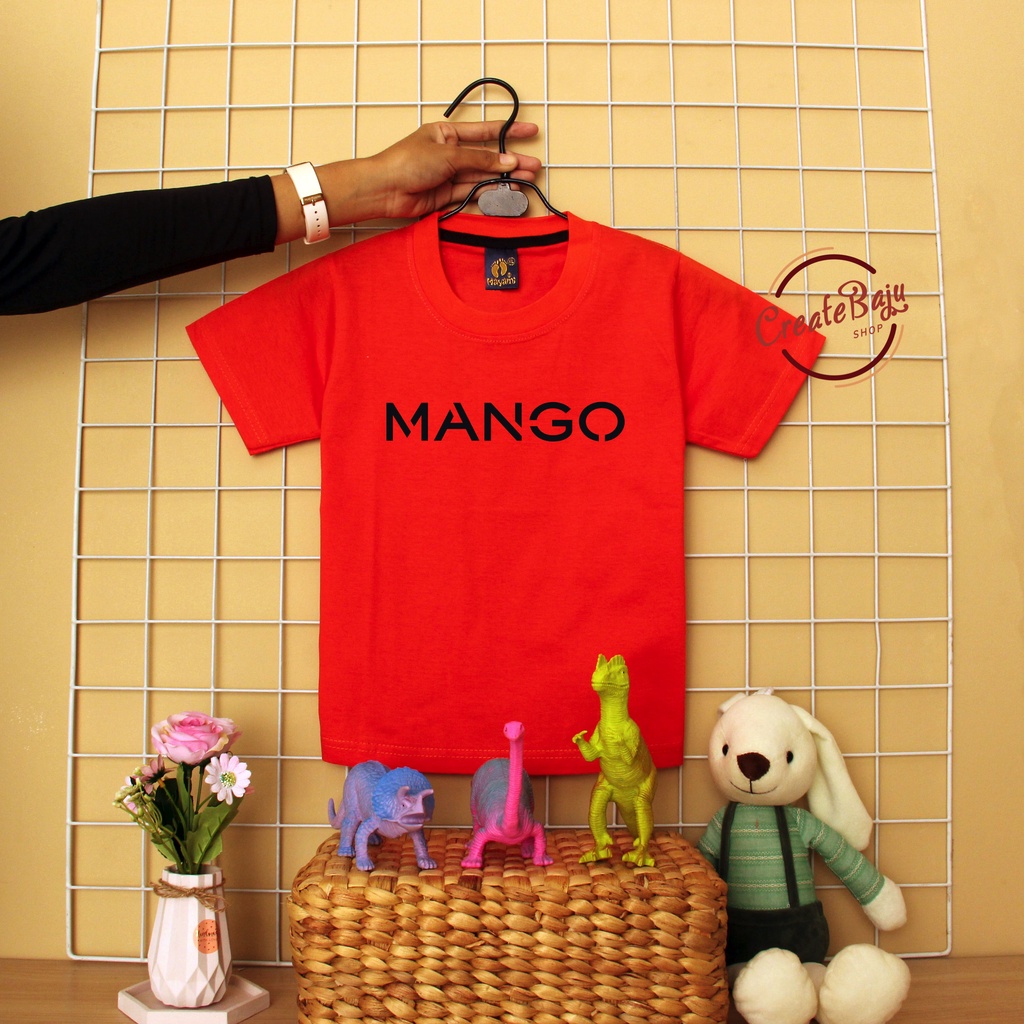 CUSTOM KAOS ANAK LAKI MANGO 1-7 TAHUN BAJU ATASAN ANAK LAKI FASHION TERMURAH BAHAN KATUN