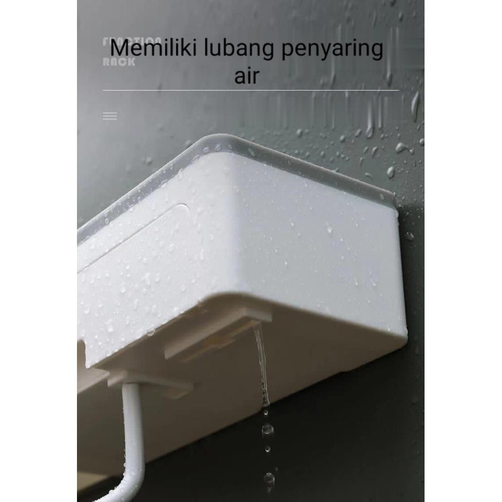 Bathroom Shelf / Rak Kamar Mandi Serbaguna Ukuran 31,5 Cm Dengan Hanger