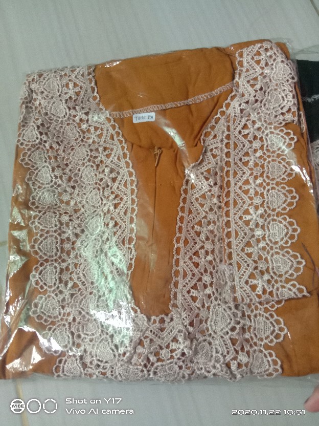 Turkey Longdress Renda | Daster Batik Pekalongan Maju