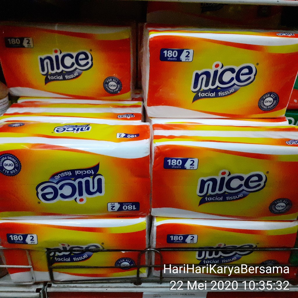 NICE FACIAL TISSUE 2PLY 180'S-2