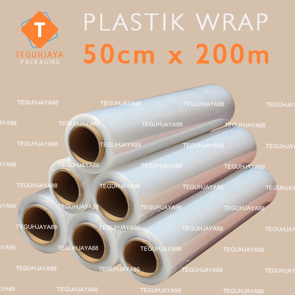 Plastik Wrap Rol 50x200 Plastik Wrapping 50 x 200 Dus Stretch Film Cling Wrap 50cm x 200m isi 6rol