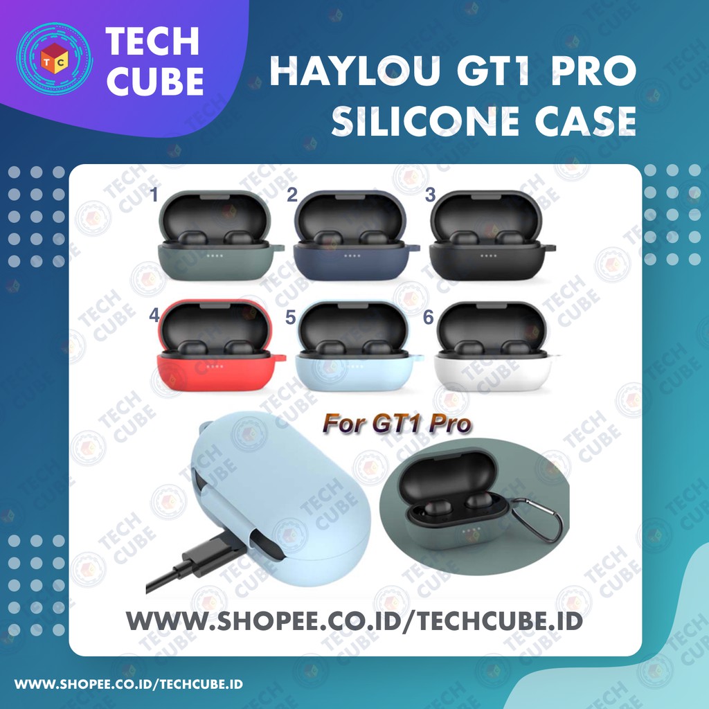 Silicon Haylou GT1 Pro GT1 XR Case Silicone Cover Silikon Pelindung Gantung