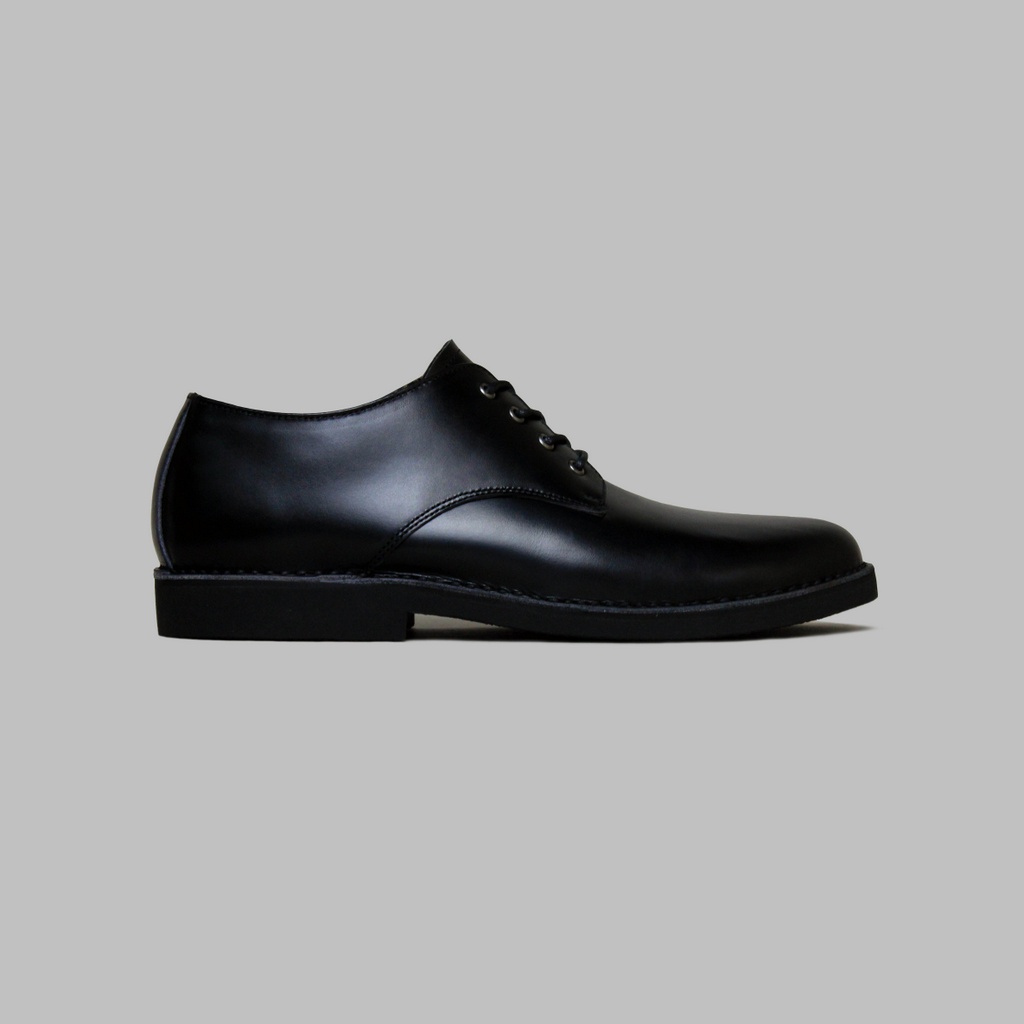 ARTAP Footwear - Sepatu Kulit Asli Pria Sepatu Pantofel Resmi - Law Full Black