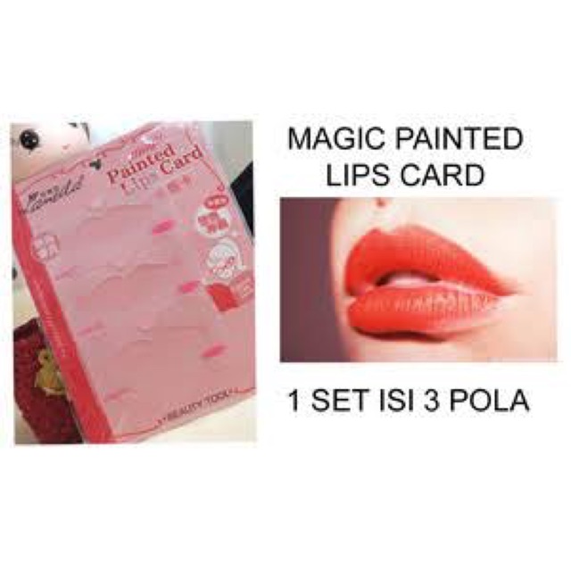 Cetakan Lipstik / Cetakan Bibir / Magic Painted Lips Card