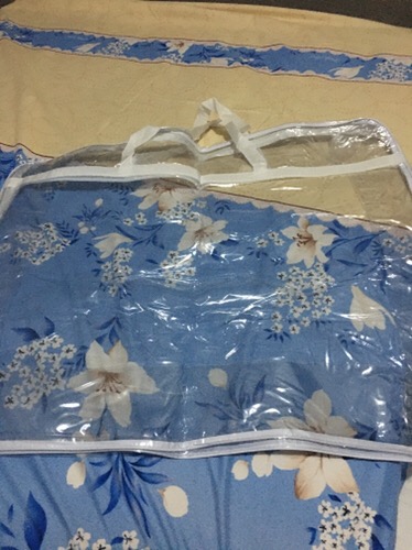 Bedcover Set Katun Lokal Premium Palma Hitam/putih