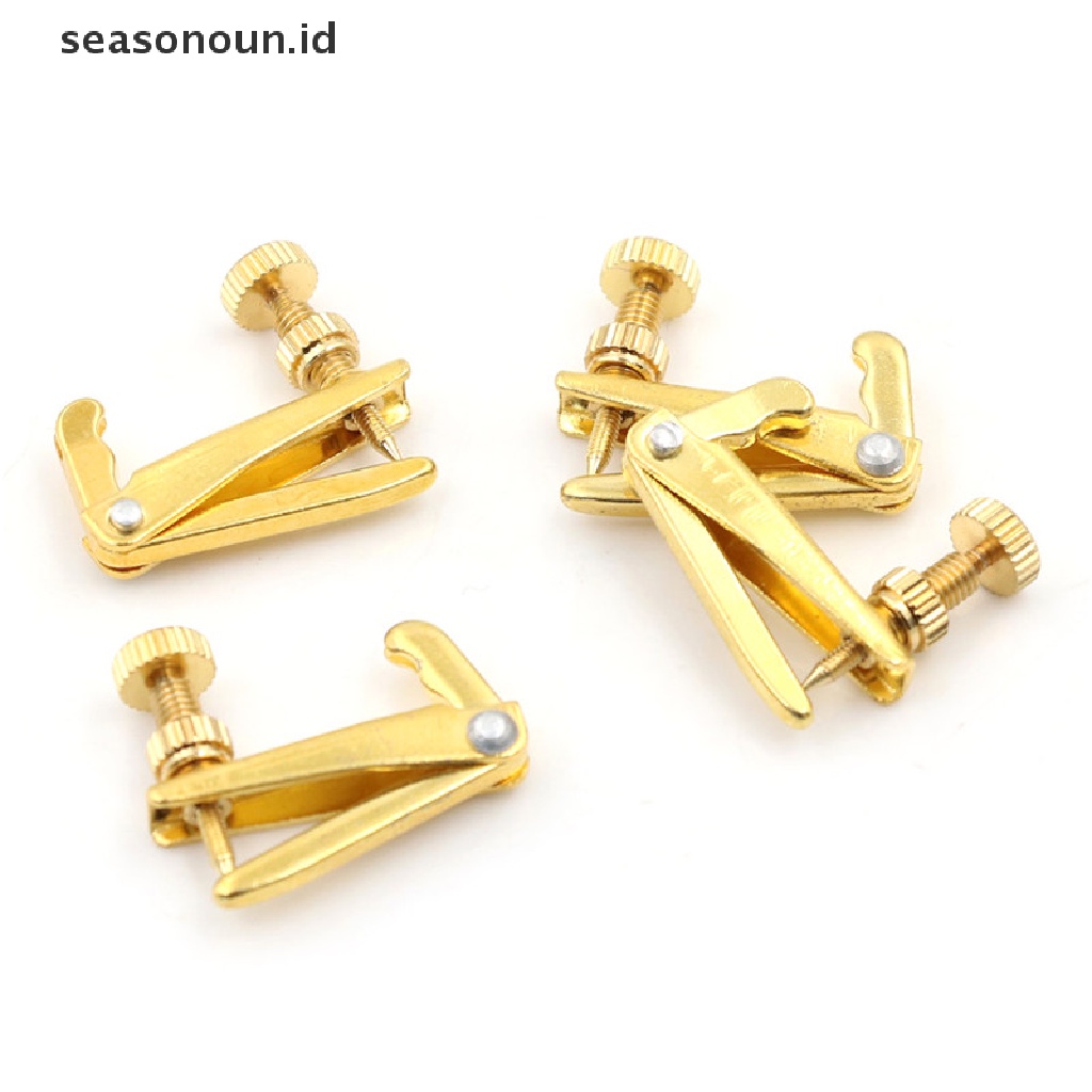 【seasonoun】 4PCS Violin String Tuner Fine Tuner Adjuster Parts Fit 3/4 - 4/4 Violin .