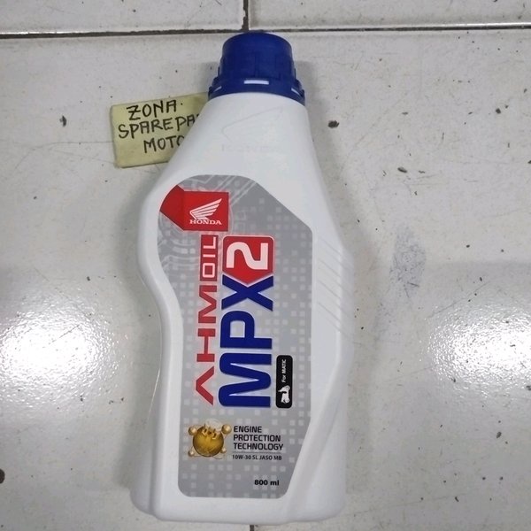 Oli MPX 2 AHM OIL 800 ml Asli Motor Matic