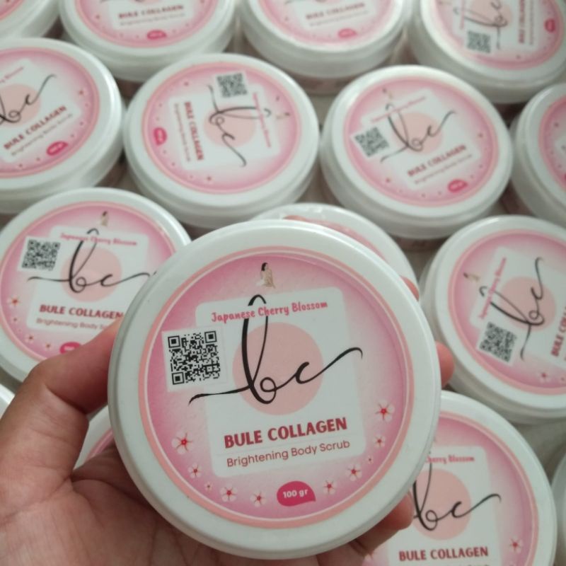 FREE GIFT - KEMASAN BARU - BULE COLLAGEN WHITENING SCRUB - LULUR PEMUTIH BULE COLLAGEN