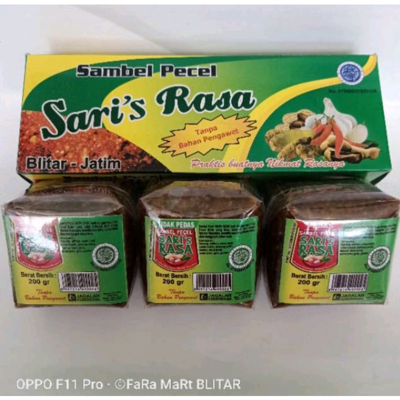 

SAMBEL PECEL SARI RASA KHAS BLITAR