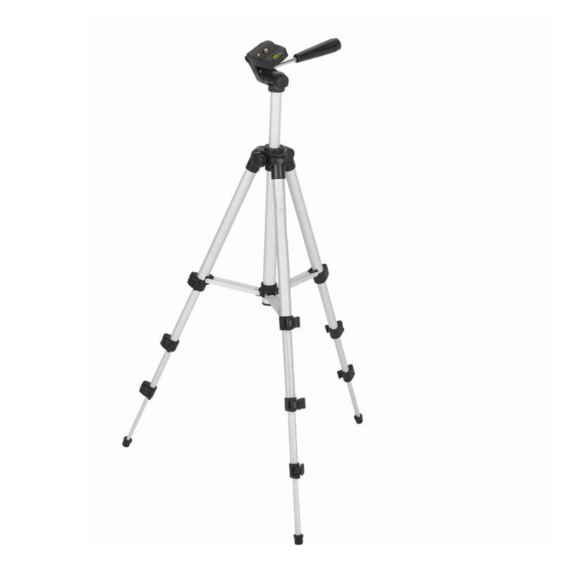 Weifeng Tripod Stand Aluminium 4 Bagian dengan Brace- WT-3110A Asli - Perak Hitam