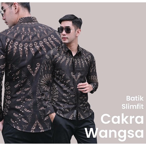 CAKRA WANGSA Kemeja Batik Premium Bahan Katun Sragenan Lapis Furing