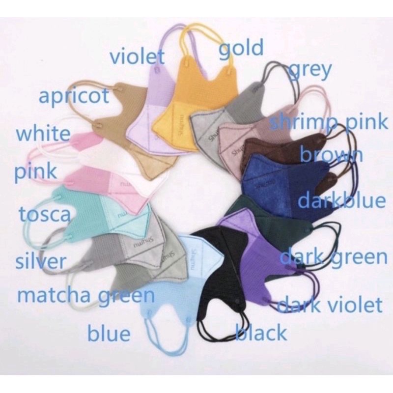 Masker Duckbill SHUMU Premium 10pcs warna 4ply