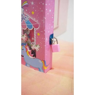 

[PRODUK HESYF] DIARY UNICORN ADA GEMBOK NYA BISA DIKUNCI NOTEBOOK UNICORN KUDA PONY BUKU HARIAN YB7