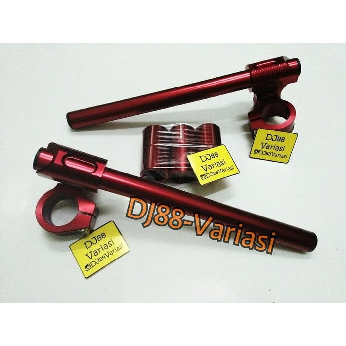Stang jepit cnc motif nui satria fu adjustable 5 10 15 drajat