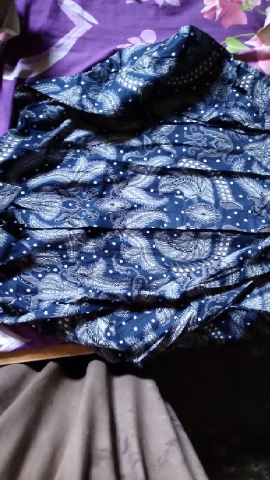 Kemeja Batik Pria Lengan Panjang Size M L Xl Xxl  Bswart Batik Hrb026 Kenongo Hem Panjang Padi