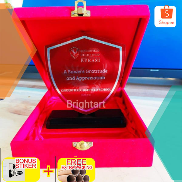 

Plakat akrilik include box Piagam akrilik Piagam penghargaan Keren