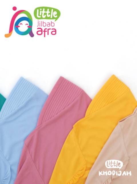 Jilbab anak - Jilbab Arfa (Used to be Afra) - Little Khodijah Usia 3th keatas - Cuci Gudang