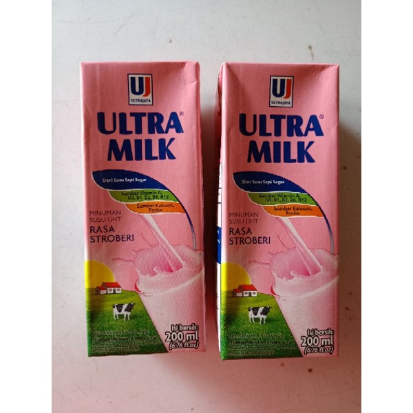 

Susu ultra stroberi 200ml