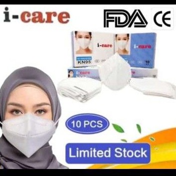 masker KN 95 hijab putih 5ply
