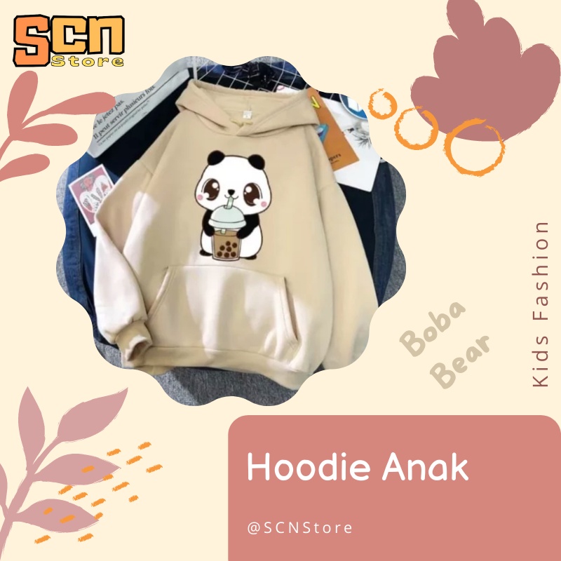 SCN STORE Hoodie Anak Usia 1-6 Tahun PANDA BOBA