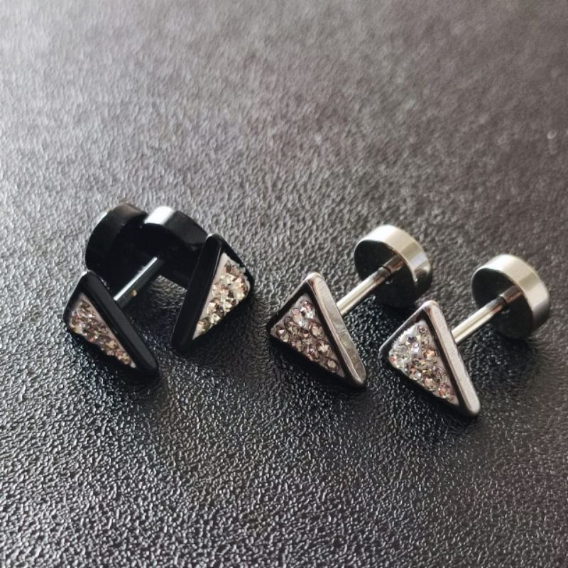 Anting Roda Titanium Anting Emas Anting import cowok  harga 1pasang