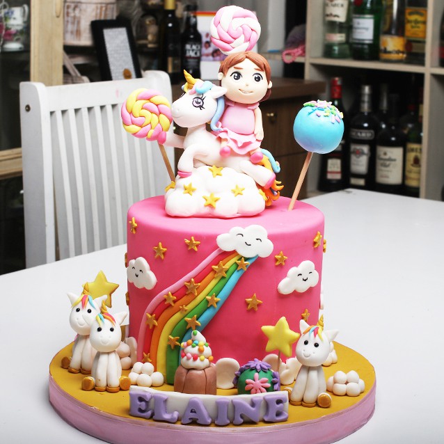

Kue Ulang Tahun / Girl on Unicorn diameter 20 cm / MHN BACA KETERANGAN