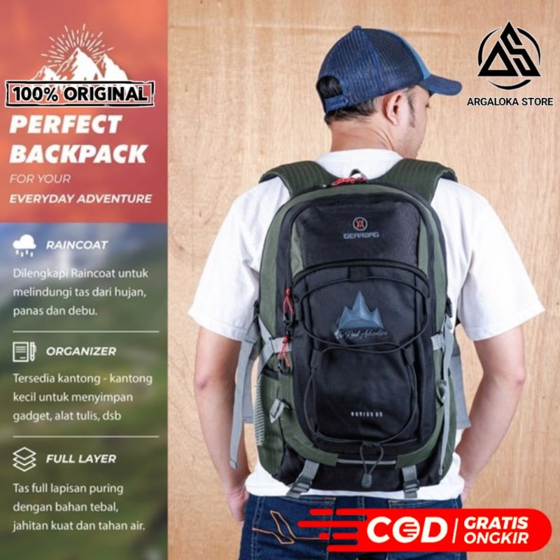 AUTHENTIC Tas Ransel Pria Backpack Tas Punggung Laptop Cowok X Sacma Daypack 30 L Kerja Kuliah Original Keren