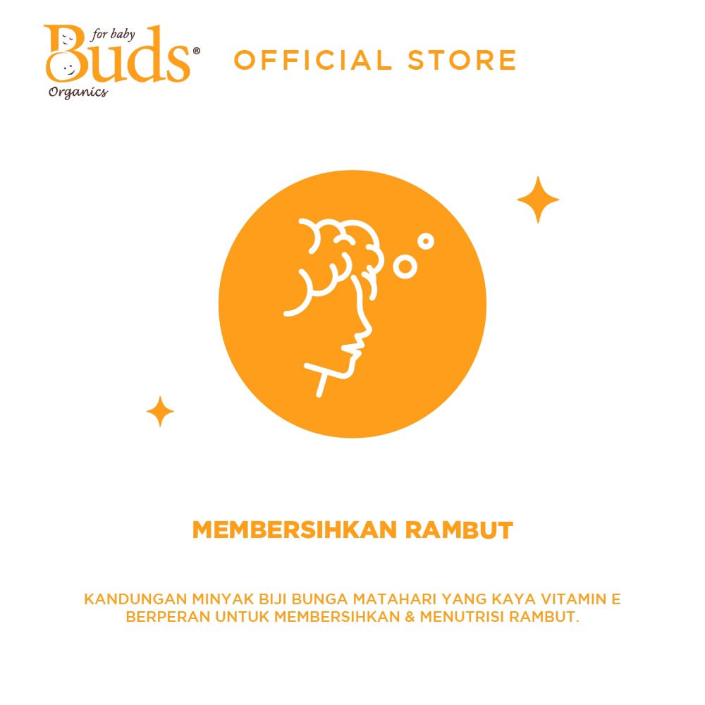 Buds Organics Everyday Shampoo - Sabun Sampo Mandi Perawatan Kulit Bayi dan Anak