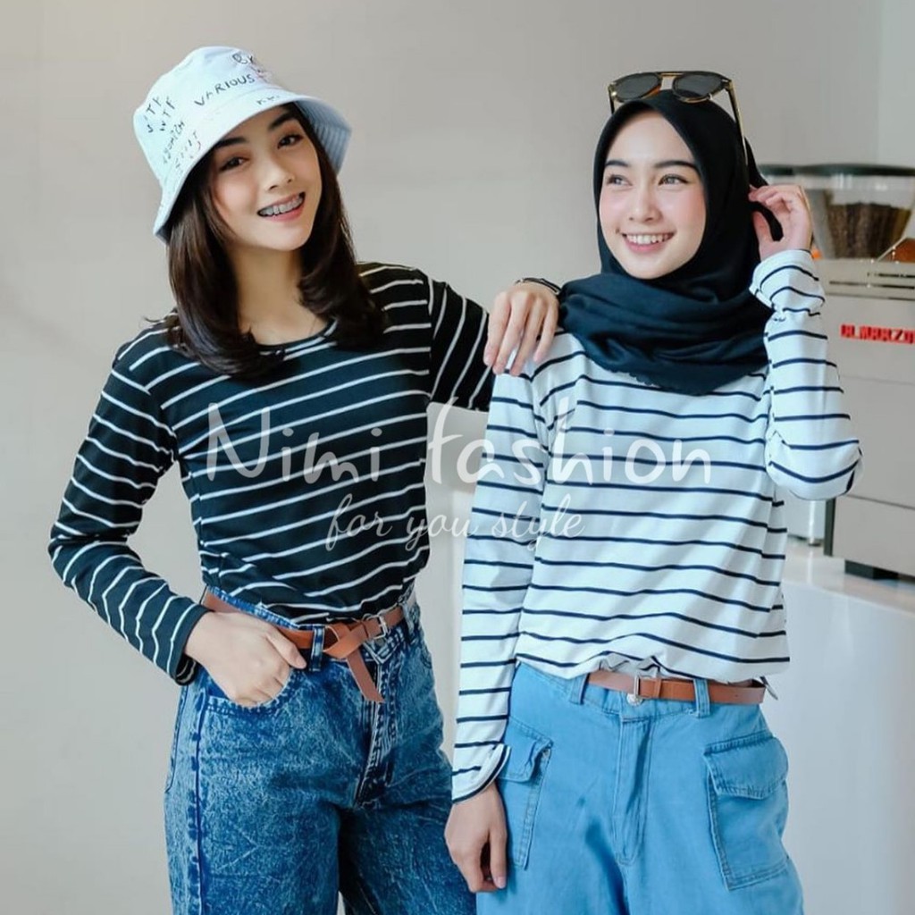 KAOS SALUR WANITA  LENGAN PANJANG  BAYAR DI  TEMPAT COD 