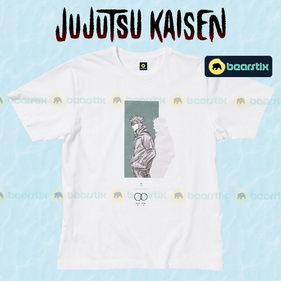 Gojo Satoru Jujutsu Kaisen Uniqlo Tshirt - Kaos Streetwear Manga Anime JJK - JJKXUNIQLO UNIQLOXJJK