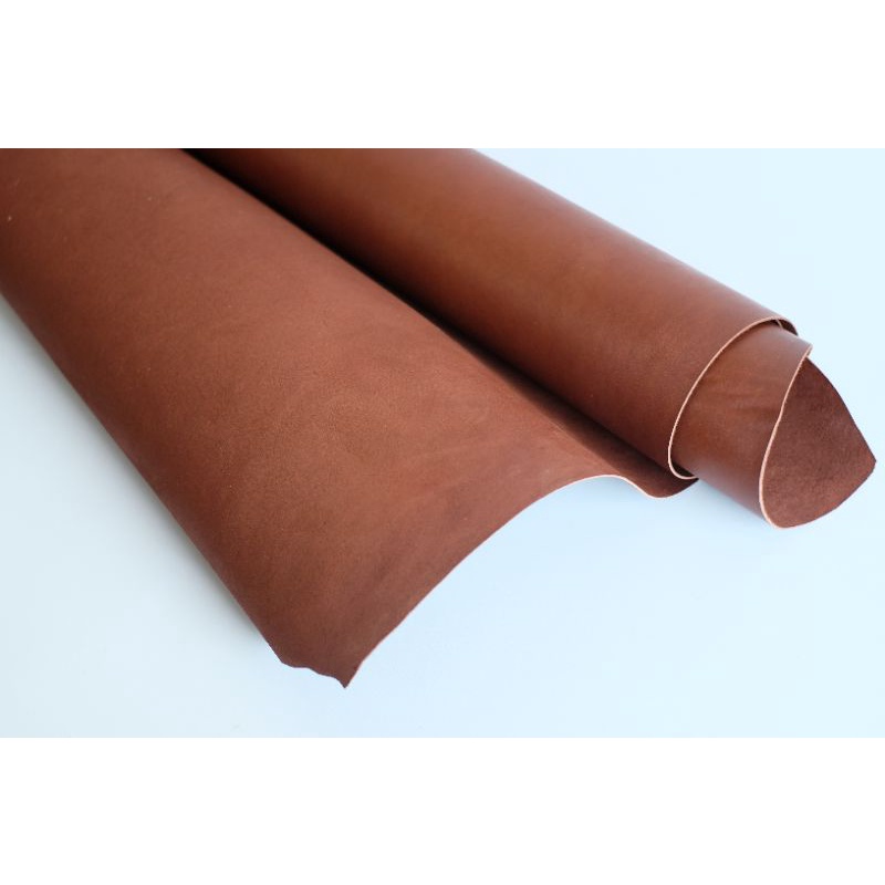 kulit sapi vegetan color brown tebal 1-1.2 mm