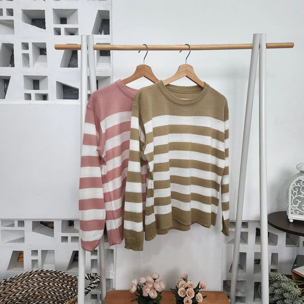 Outwear Wanita Sweater Adera Blaster Bahan Rajut Terbaru